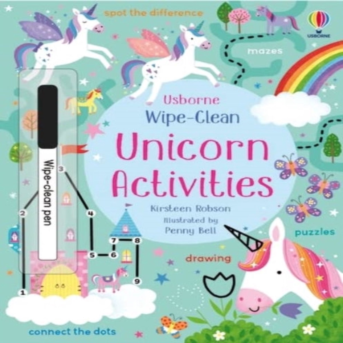 Wipe-Clean Unicorn Activities by Kirsteen Robson