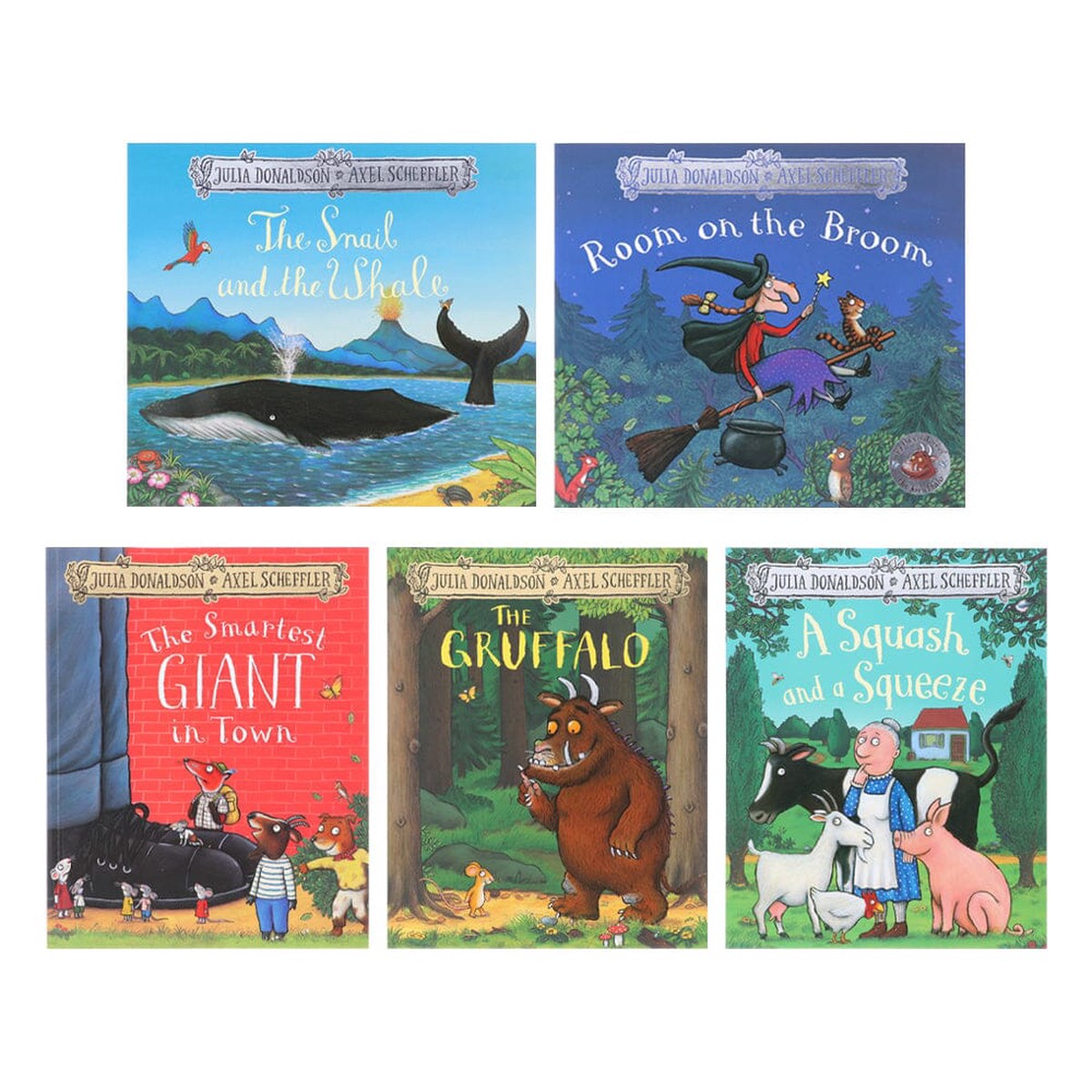 Julia Donaldson Story Collection Illustrated 5 Picture Books Set - Age 5-7 - Paperback