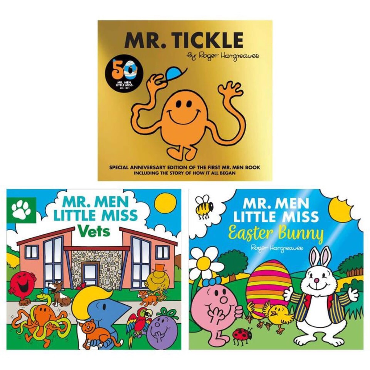 Mr. Men and Little Miss Collection by Roger & Adam Hargreaves 3 Books Set - Ages 3+ - Paperback