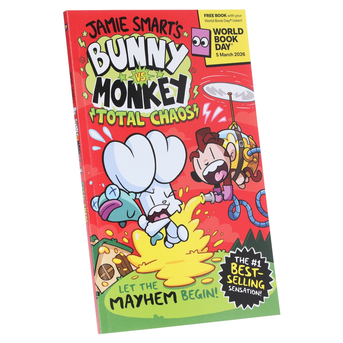 Bunny vs Monkey: Total Chaos!: World Book Day 2026 by Jamie Smart – Ages 7-9 – Paperback
