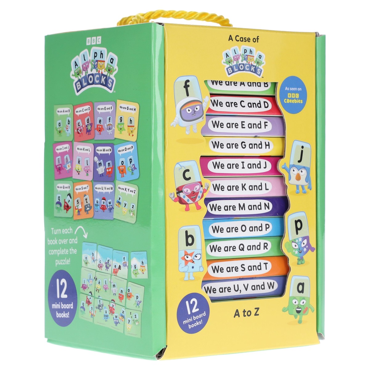 A Case of Alphablocks 12 Mini Books Collection Box Set - Ages 0-5 - Board Book