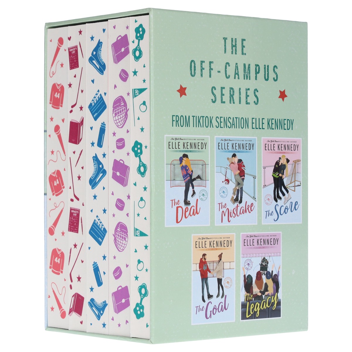 Off-Campus Series By Elle Kennedy 5 Books Sprayed Edge Collection Box Set - Fiction - Paperback
