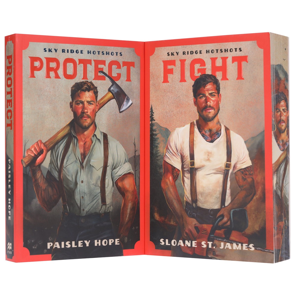 Sky Ridge Hotshots Series by Sloane St. James & Paisley Hope 2 Books Sprayed Edges Collection Set - Fiction - Paperback