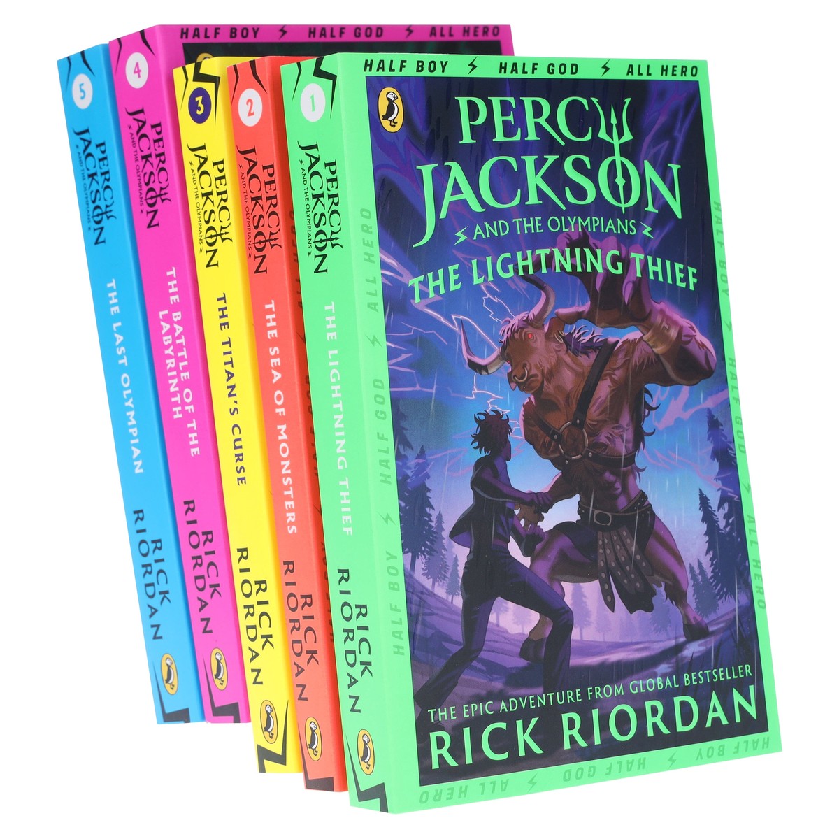 Percy Jackson And The Olympians Series By Rick Riordan 5 Books Collection Set - Ages 9+ - Paperback