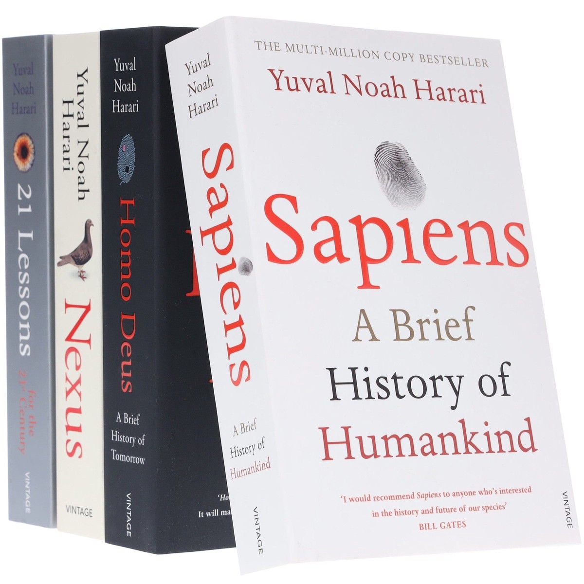 Yuval Noah Harari 4 Books Set Collection - Non-Fiction - Paperback