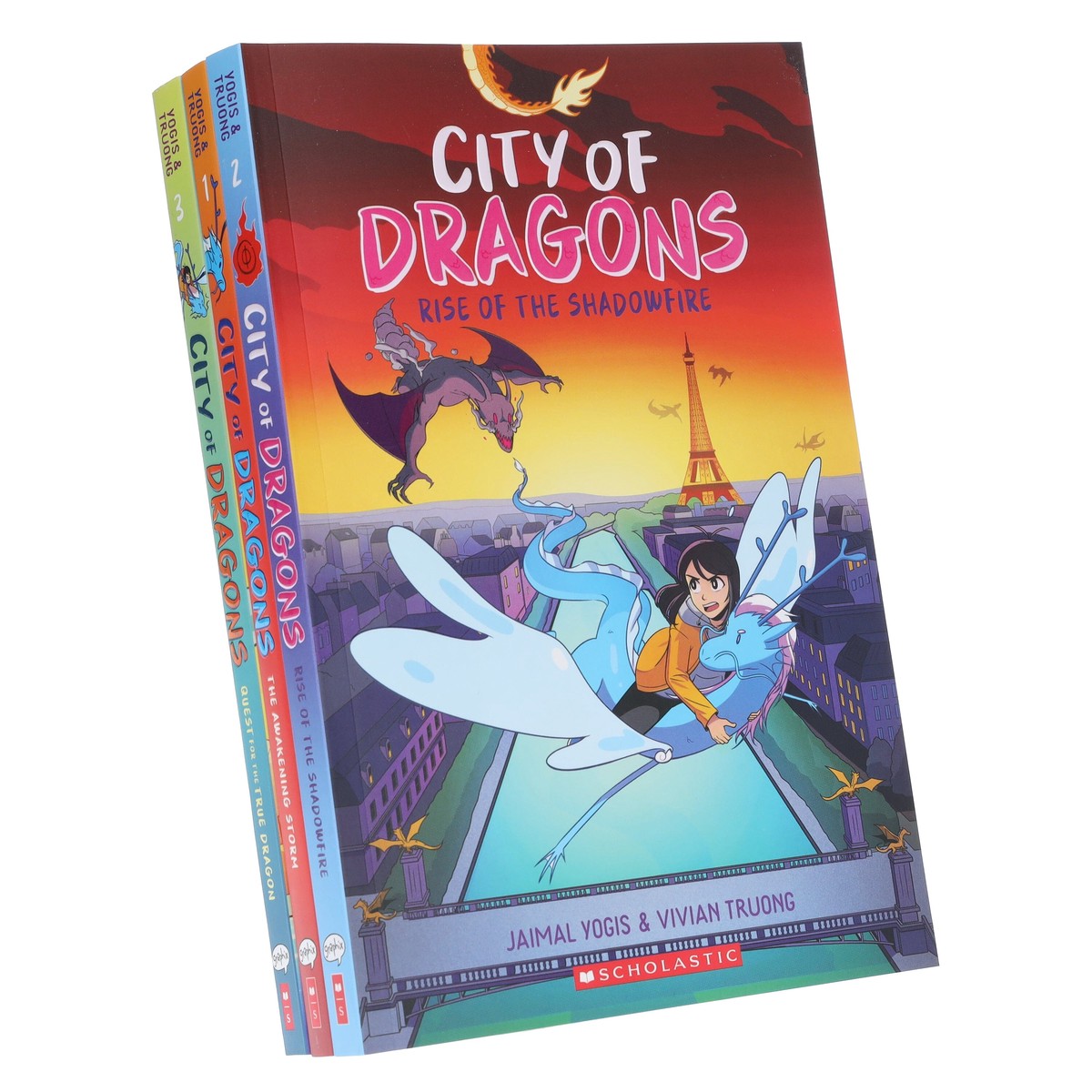 City of Dragons by Jaimal Yogis & Vivian Truong 3 Graphic Novels Collection Set - Ages 8-12 - Paperback