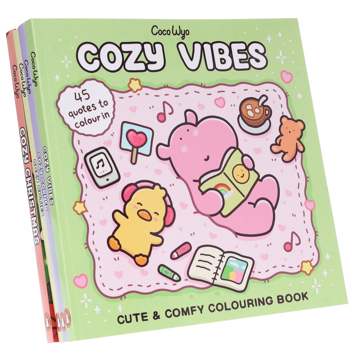 Coco Wyo: A Cute & Comfy 4 Colouring Books Set - Ages 8+ - Paperback