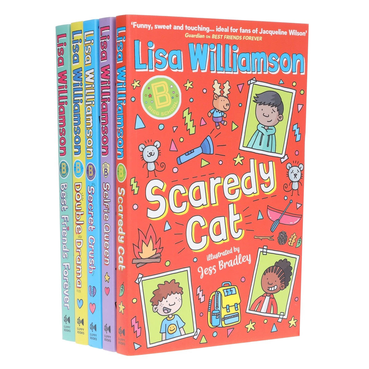 Bigg School Series By Lisa Williamson Illustrated 5 Books Collection Set - Ages 9-12 - Paperback