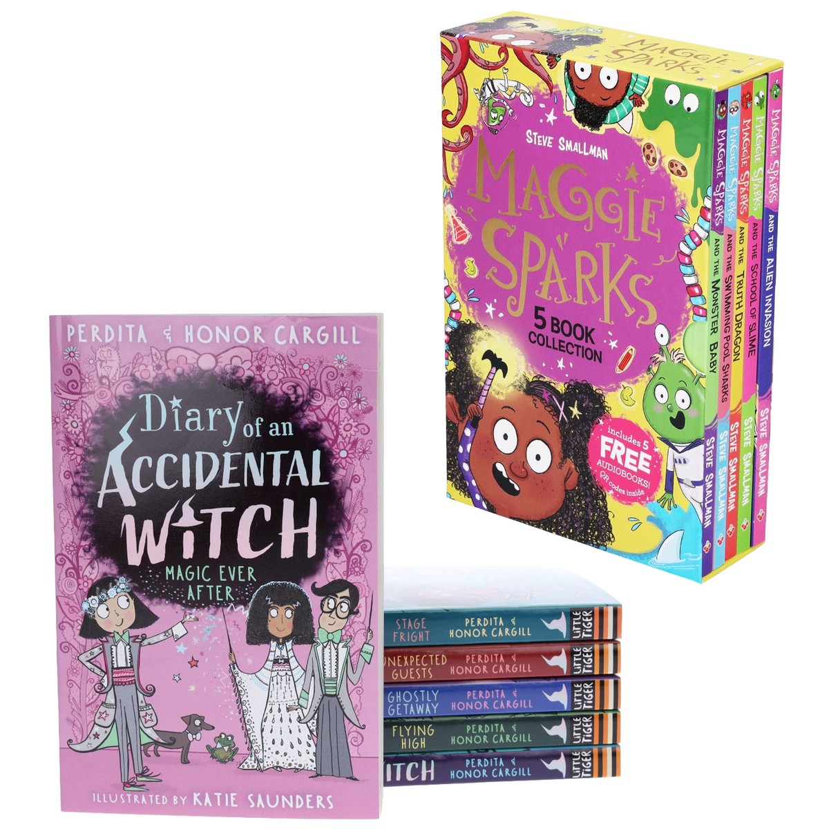 Children's Halloween Books: Diary of an Accidental Witch & Maggie Sparks: 11 Books Collection Set - Ages 5-10 - Paperback