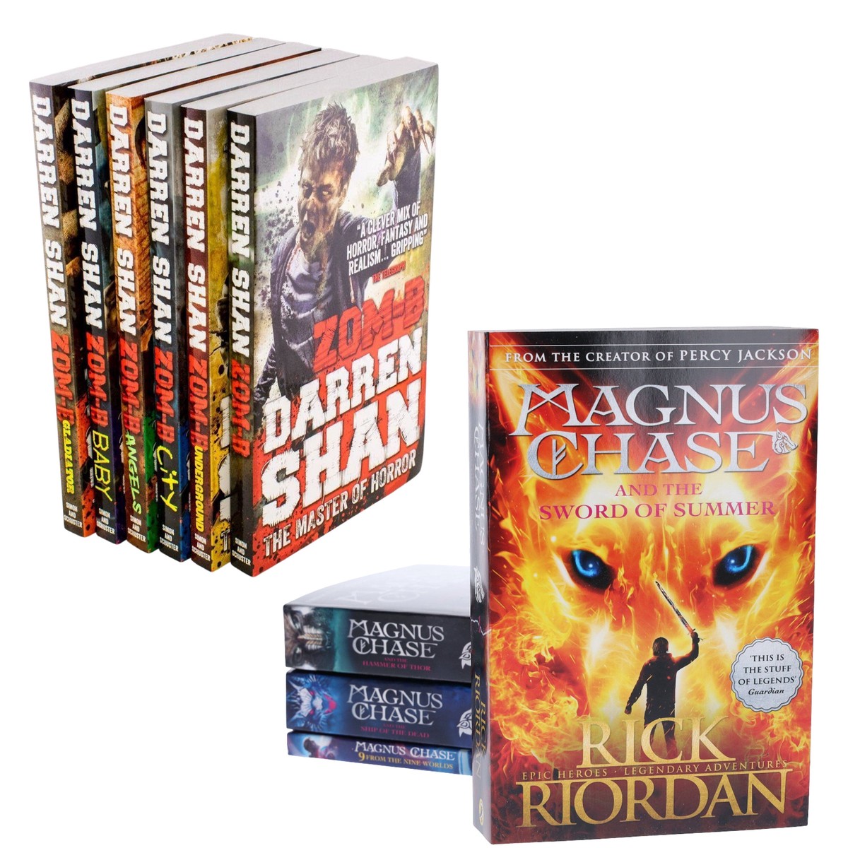 Magnus Chase & Zom-B Series: 10 Books Collection Set - Ages 9-14 - Paperback