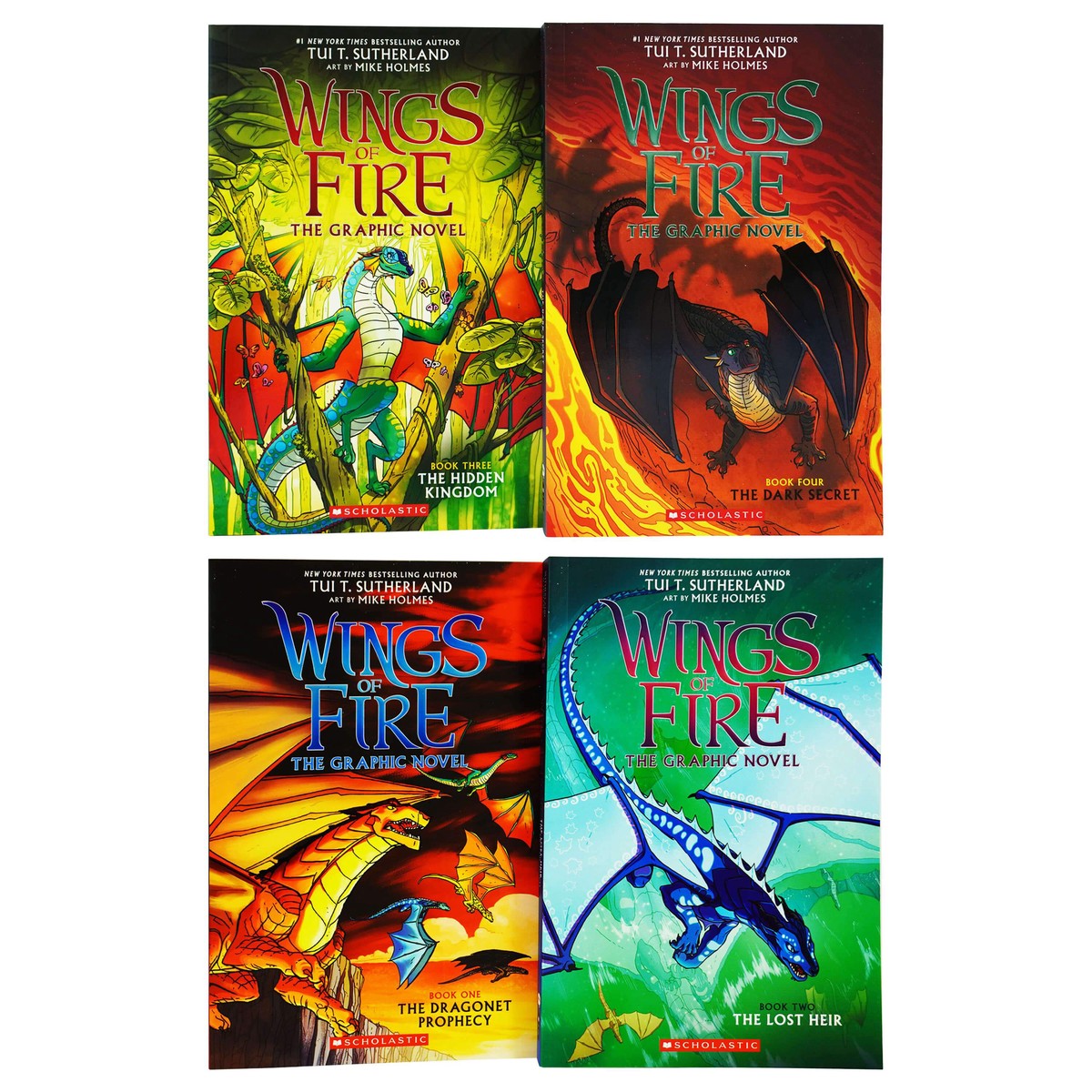 Damaged - Wings of Fire The Graphic Novels 4 Books Collection Set By Tui T. Sutherland - Ages 8-12 - Paperback - T 41