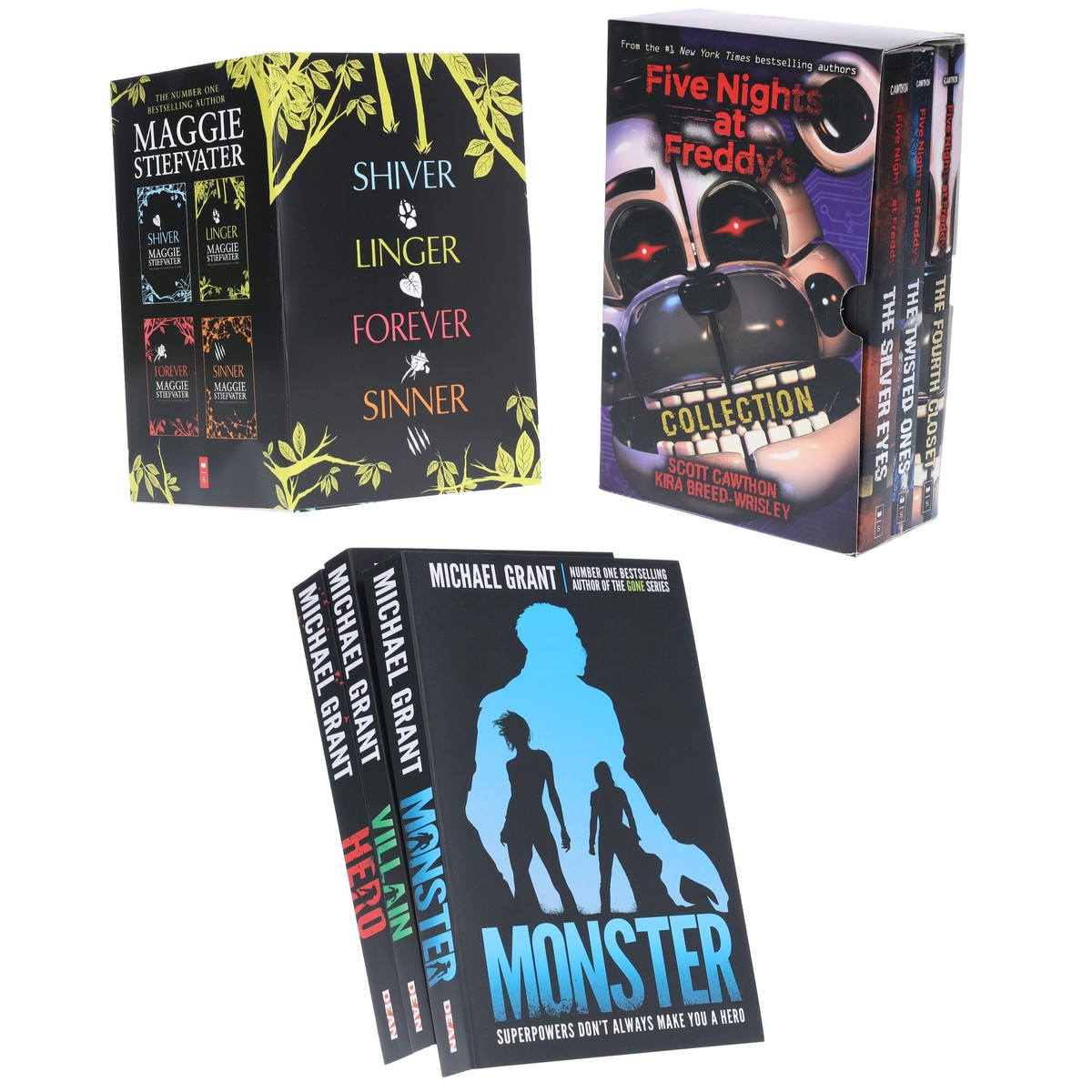 Five Nights At Freddy’s, Monster & Wolves of Mercy Falls: 10 Books Collection Set – Ages 12-17 – Paperback