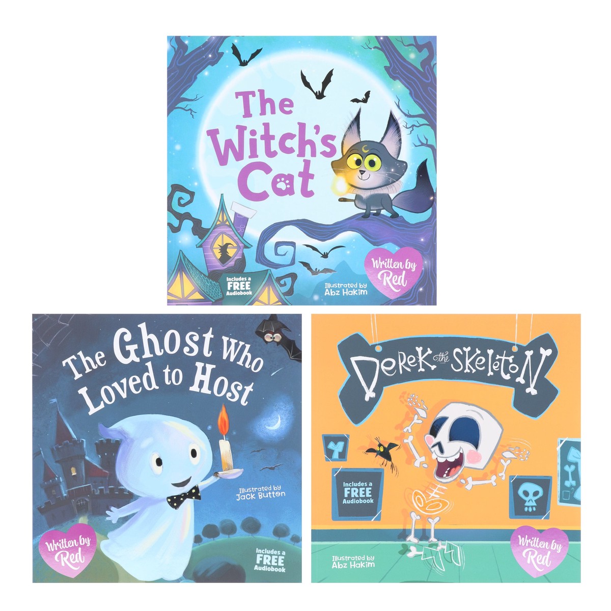 Spooky Halloween Children's Collection: 3 Picture Books Set By Red - Ages 3-5 - Paperback