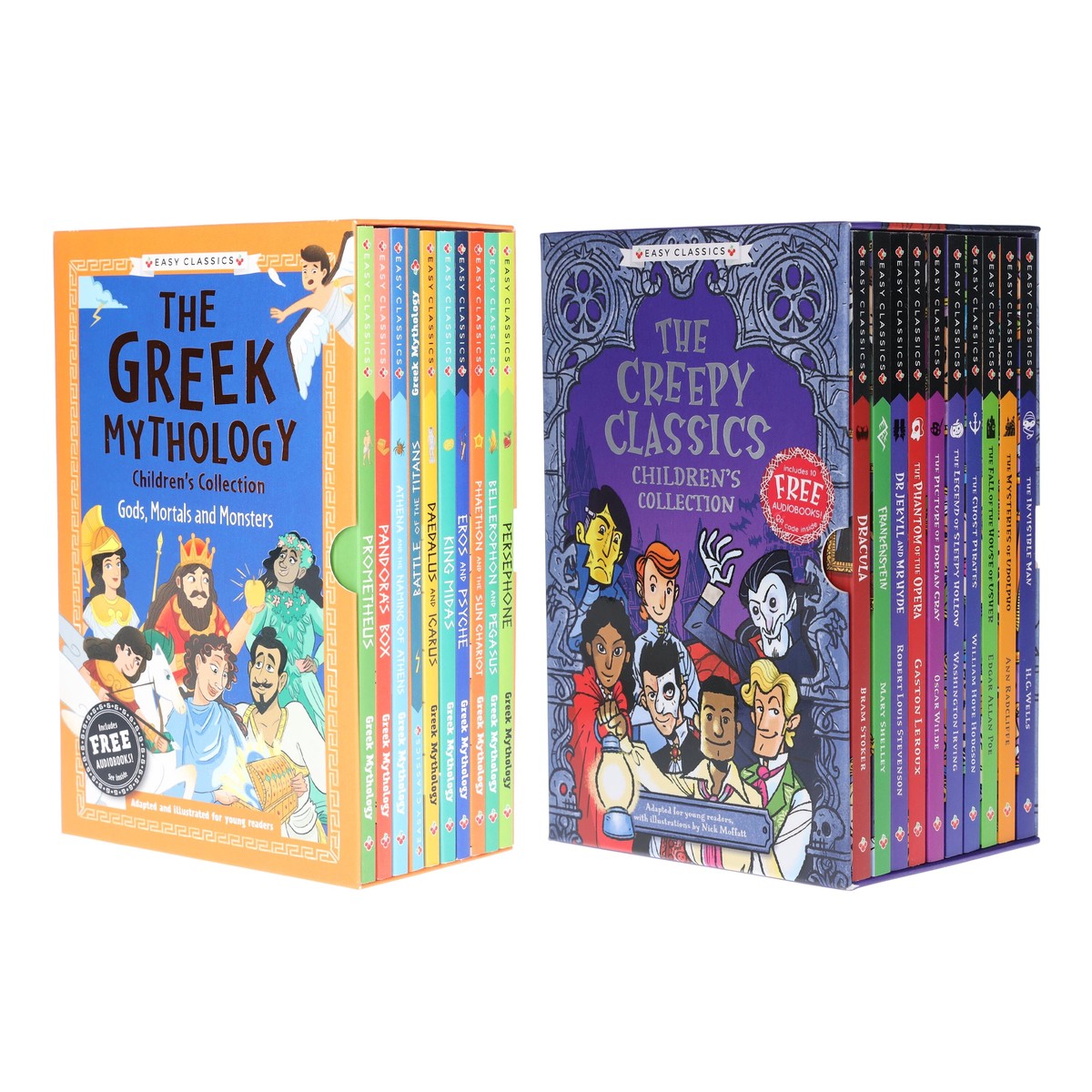 The Creepy Classics and Greek Mythology: 20 Books Collection Set - Ages 7-11 - Paperback