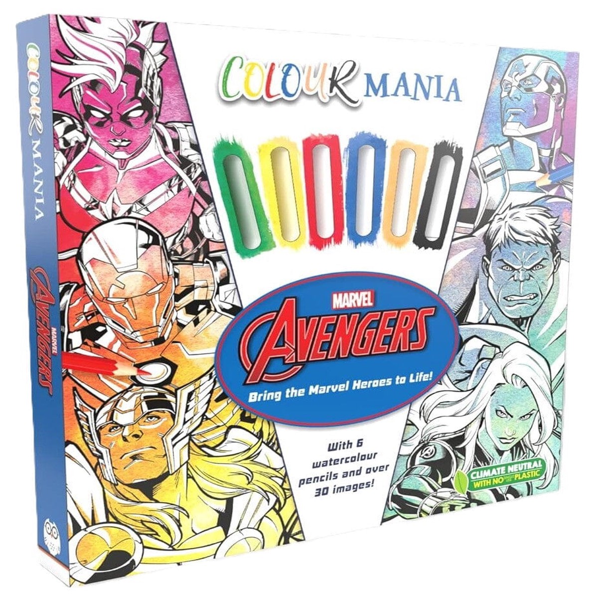 Marvel: Avengers: Bring the Marvel Heroes to Life!: With 6 Watercolour Pencils, Paintbrush and Over 30 Images! - Ages 7-11 - Paperback