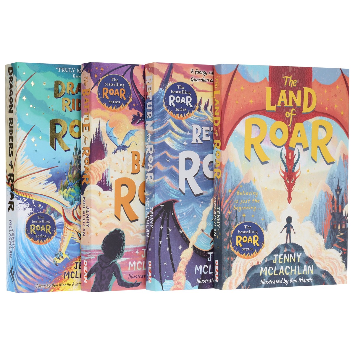 The Land of Roar Series by Jenny McLachlan Illustrated 4 Books Collection Set - Ages 9-14 - Paperback