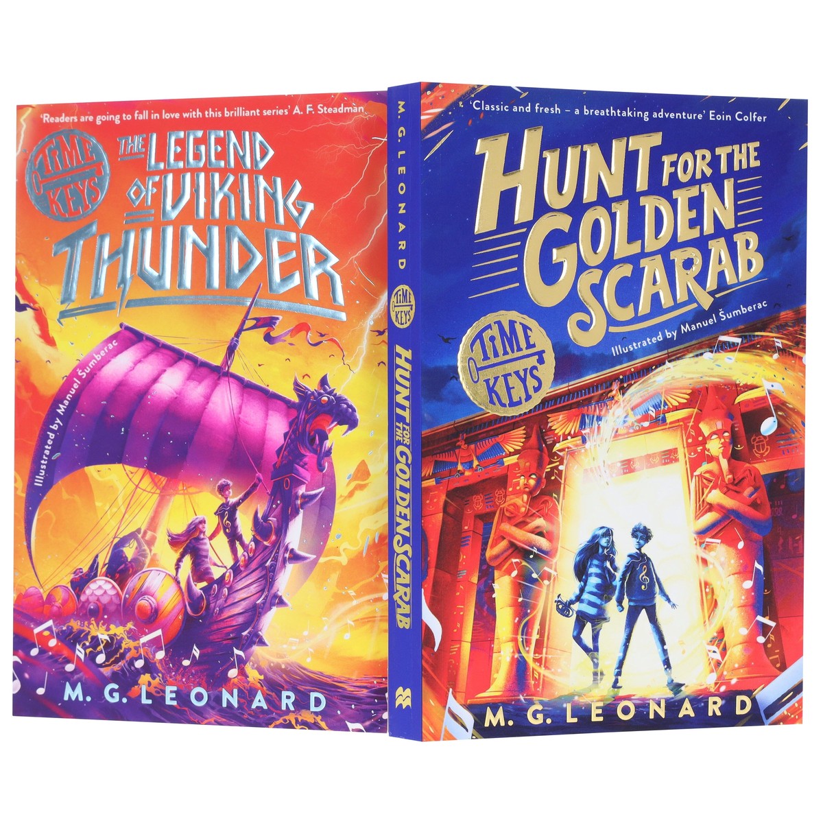 Time Keys Series by M. G. Leonard Illustrated 2 Books Collection Set - Ages 9-11 - Paperback