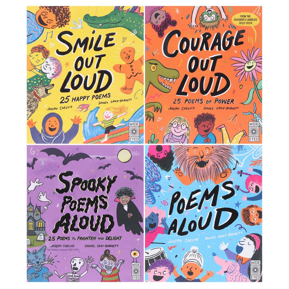 Poetry to Perform Series By Joseph Coelho: Illustrated 4 Picture Books Collection Set - Ages 5-10 - Paperback