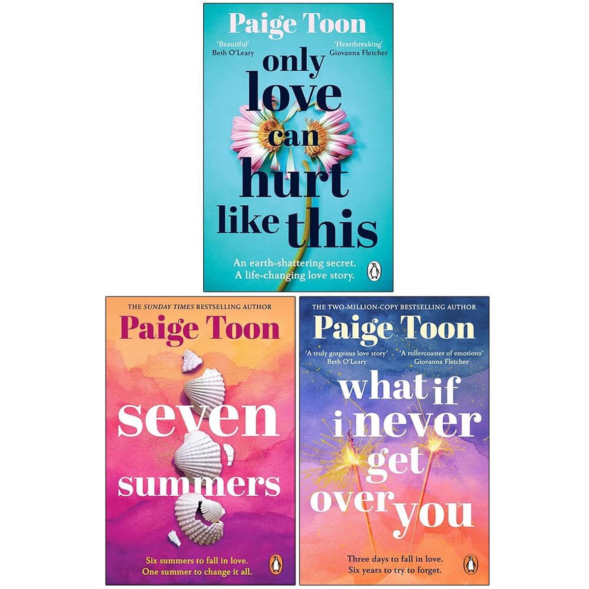Paige Toon Collection (Only Love Can Hurt Like This, Seven Summers & What If I Never Get Over You) 3 Books Set - Fiction - Paperback
