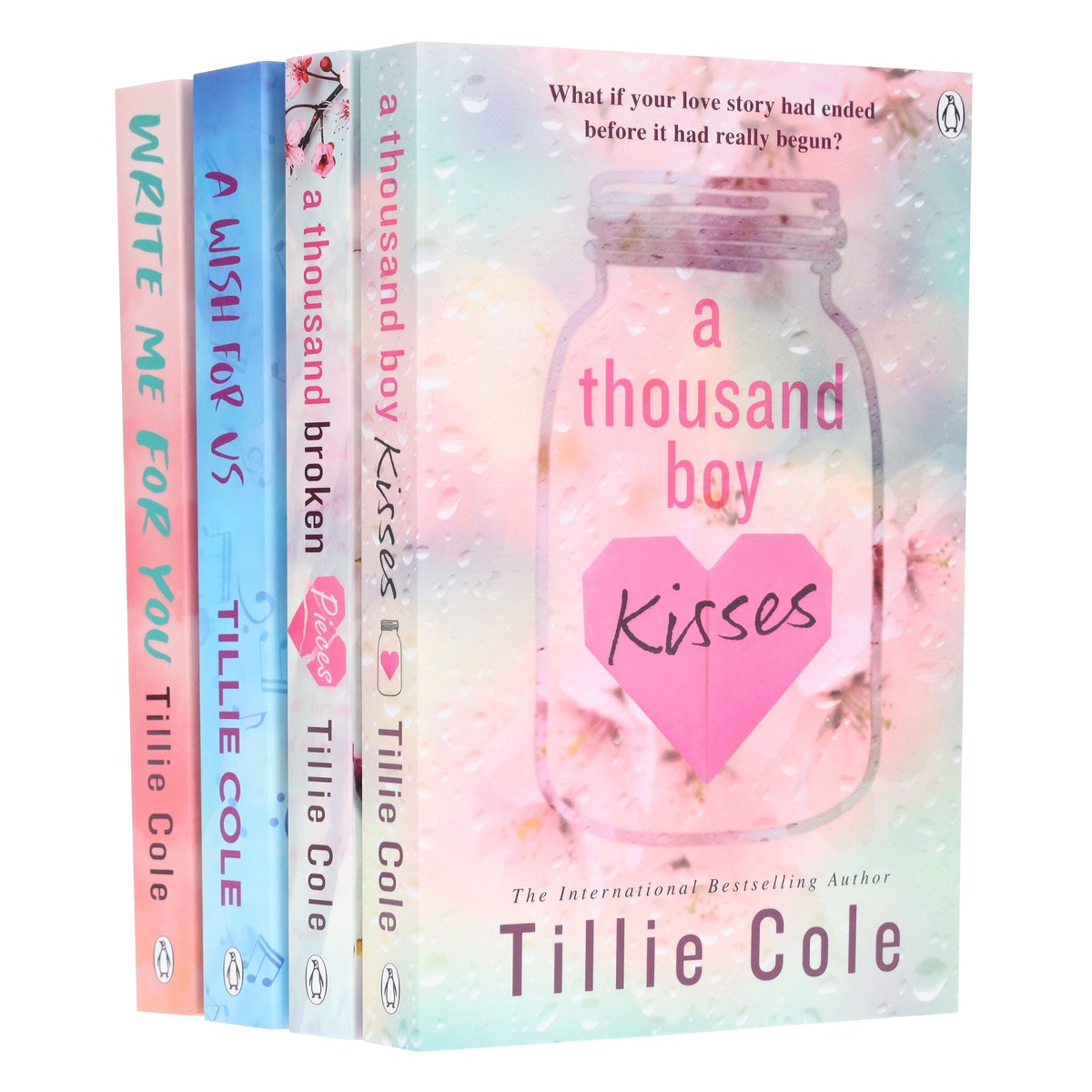 Tillie Cole Collection (A Thousand Boy Kisses, A Thousand Broken Pieces, A Wish For Us & Write Me For You) 4 Books Set - Fiction - Paperback
