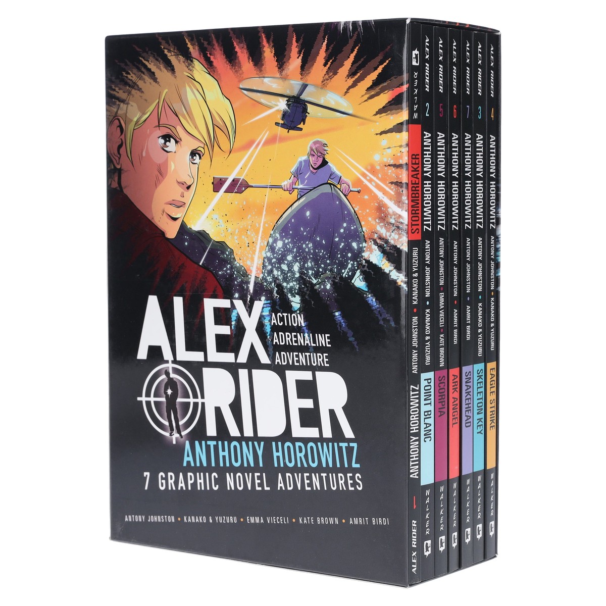 Alex Rider by Anthony Horowitz 7 Graphic Novel Adventures Box Set – Ages 8-16 – Paperback