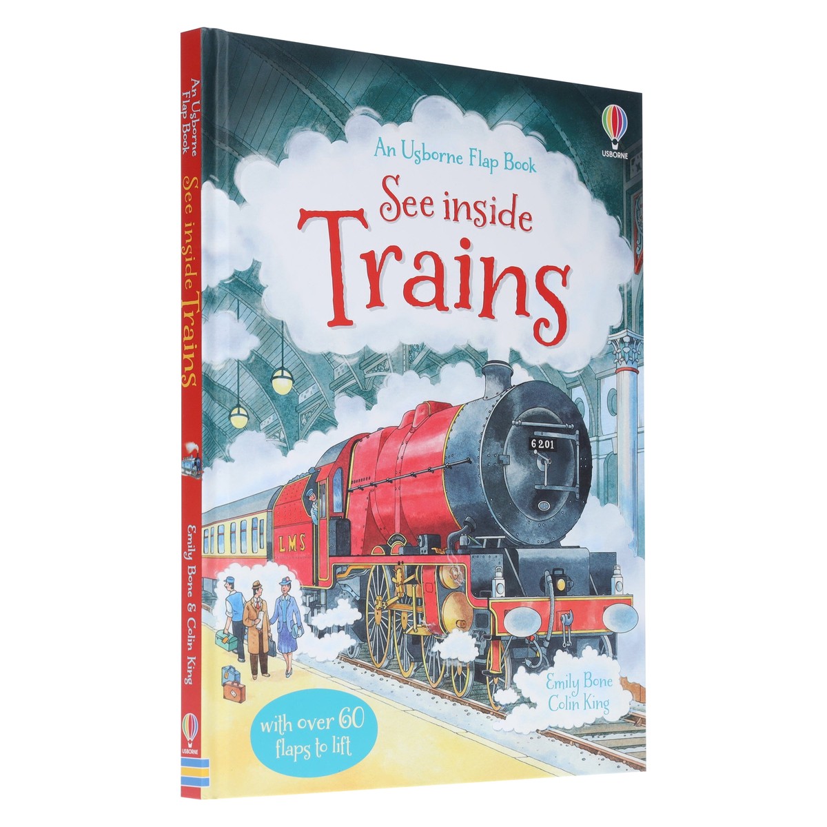 An Usborne Flap Book Series See Inside Trains by Emily Bone & Colin King Ages 6+ - Board Book