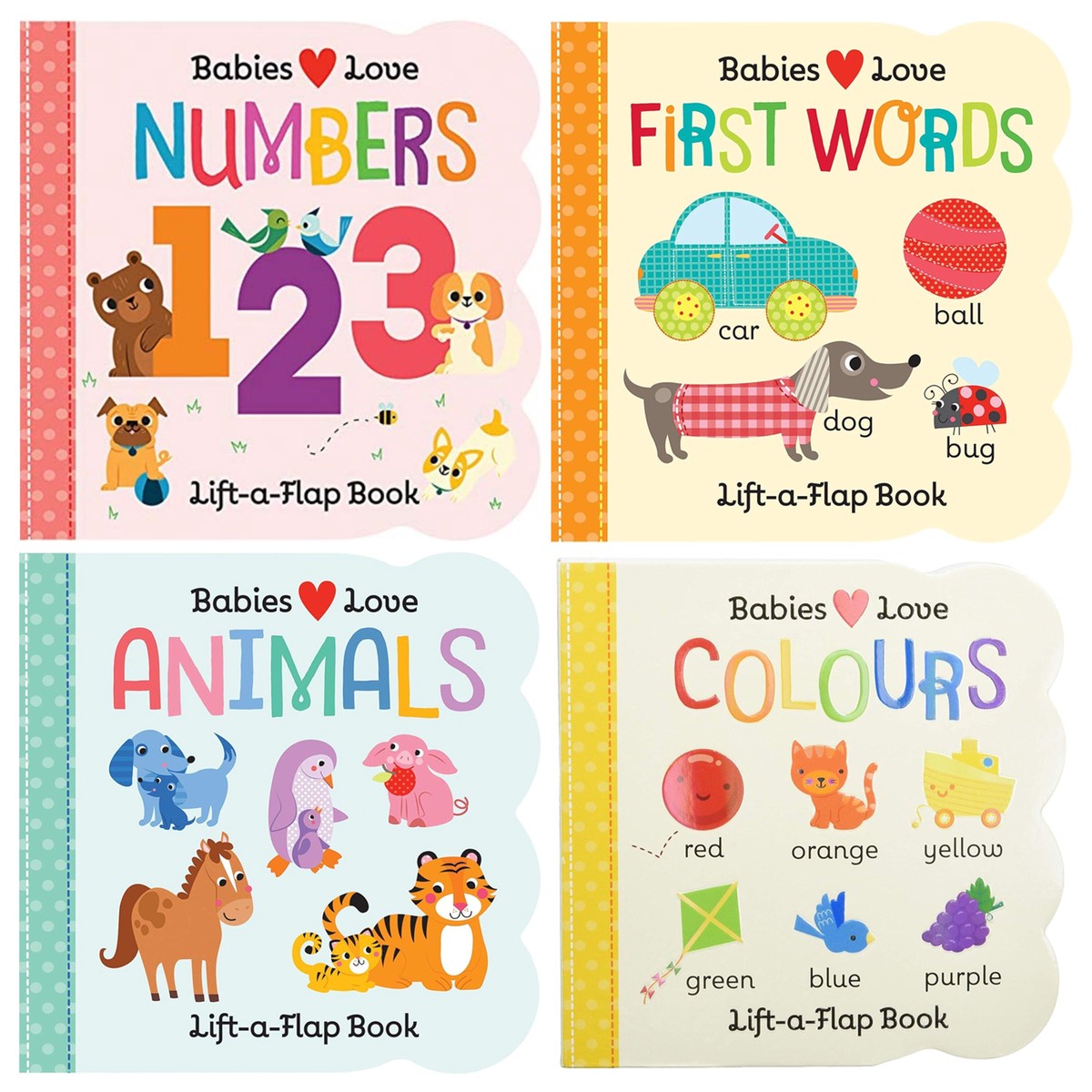 Babies Love Chunky Lift-a-Flap 4 Books Collection Set - Ages 0+ - Board Book