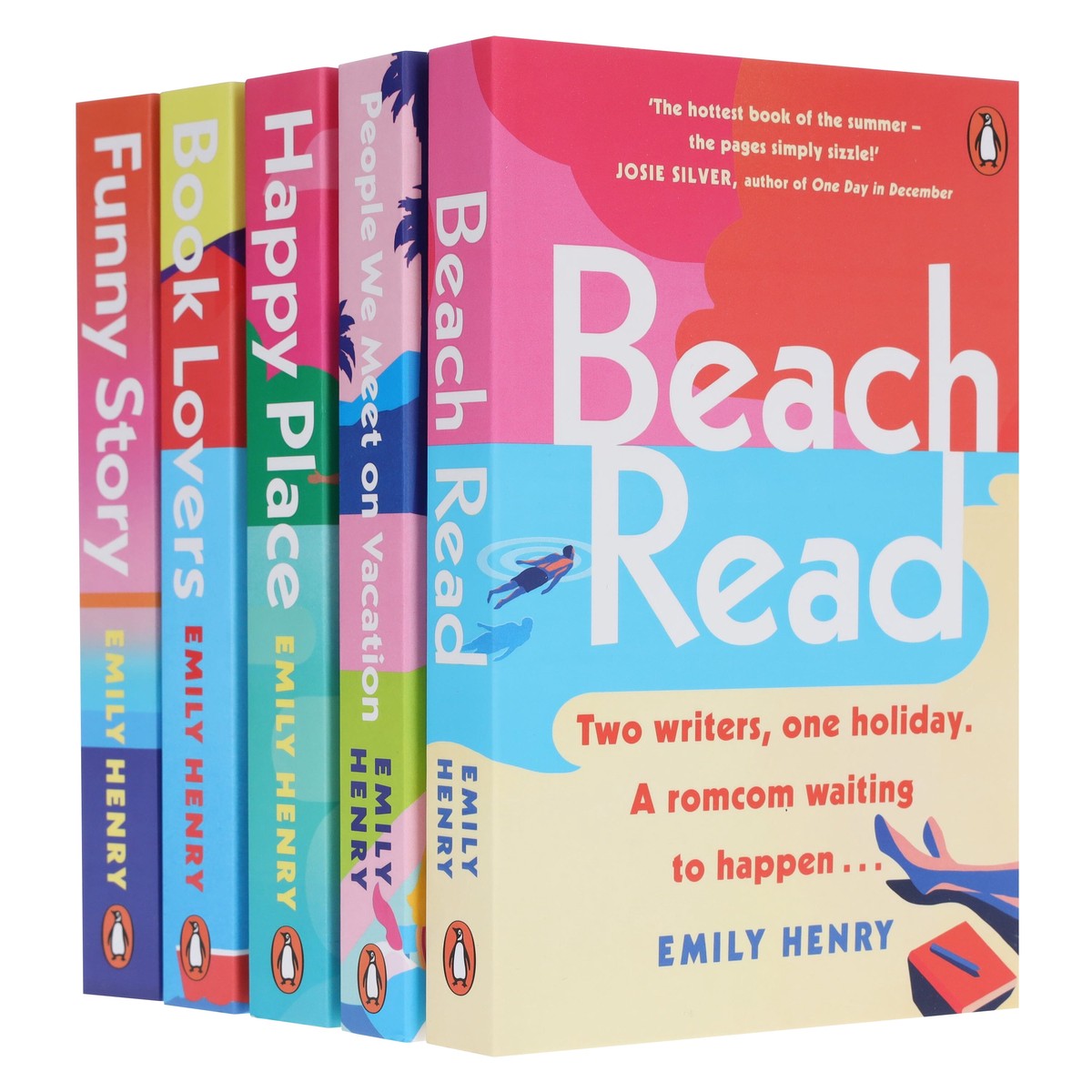 Beach Read Collection By Emily Henry: 5 Books Set - Fiction - Paperback