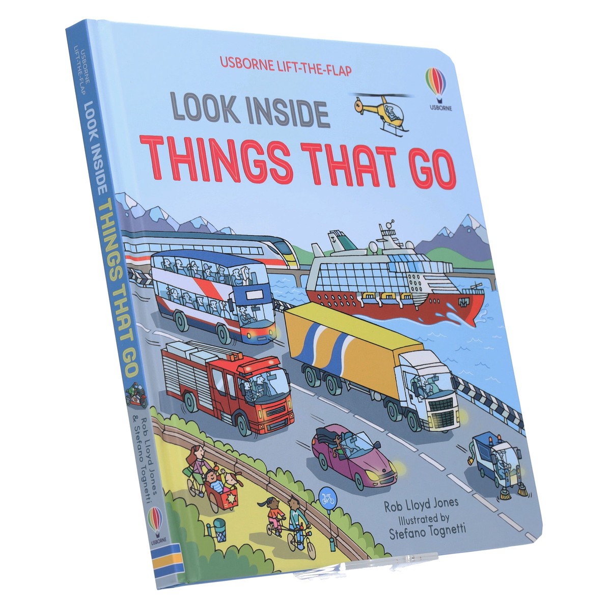 Usborne Lift-The-Flap Look Inside Things That Go by Rob Lloyd Jones - Ages 5+ - Board Book