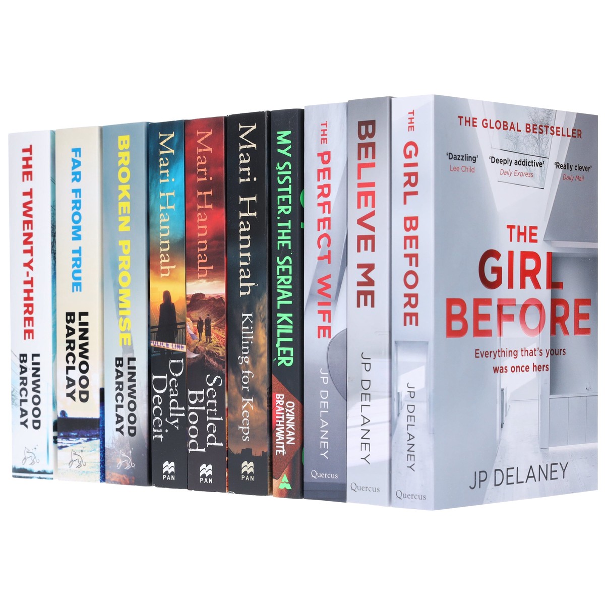 Dark Thriller & Suspense Bundle 10 Books Collection Set - Fiction - Paperback