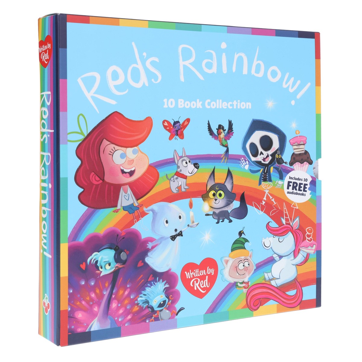 Red's Rainbow Collection Illustrated 10 Books Box Set - Ages 3+ - Paperback (Includes 10 Free Audiobook)