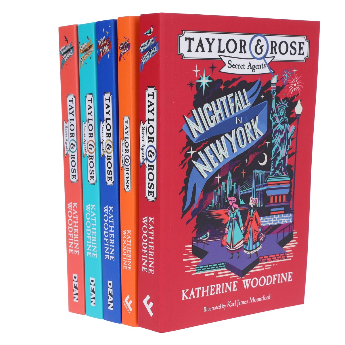 Taylor & Rose Secret Agents Series by Katherine Woodfine 5 Books Collection Set - Ages 9-14 - Paperback