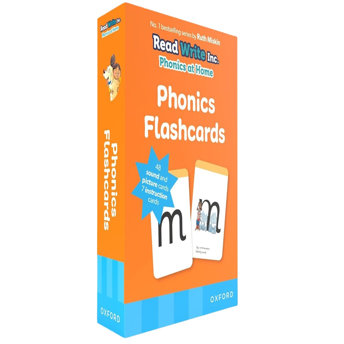 Phonics Flashcards: Read Write Inc. Phonics at Home (Set 1) by Ruth Miskin 48 Sound & Picture Cards - Ages 4-6