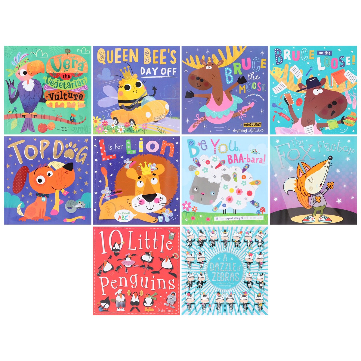 Children's Amazing Animals Illustrated 10 Picture Books Collection Set - Ages 3+ - Paperback