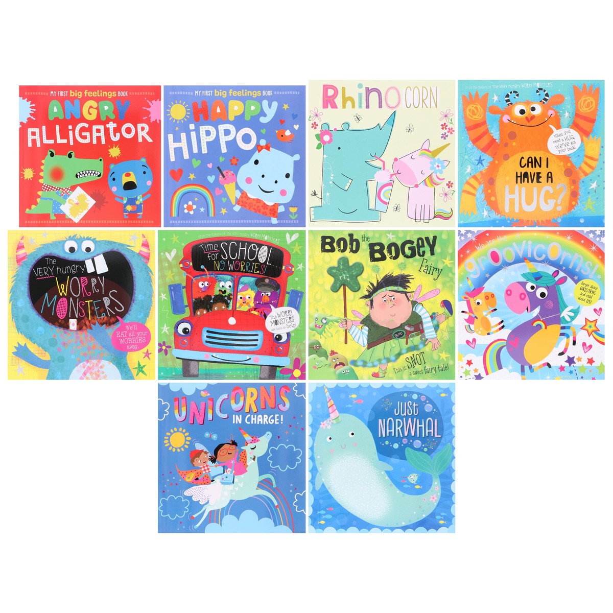 Children's Magical Monster Picture Books Collection Illustrated 10 Books Set - Ages 3+ - Paperback