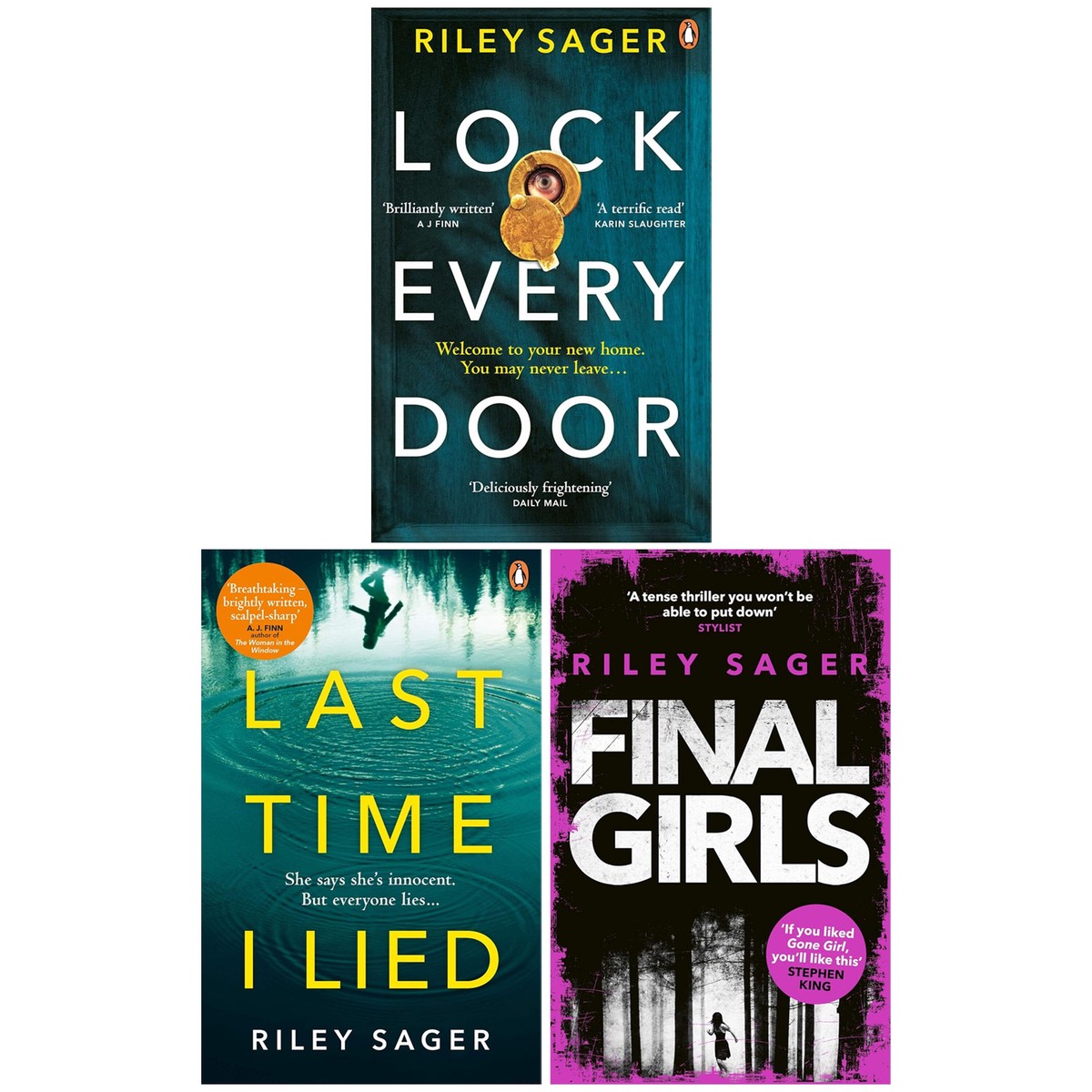 Riley Sager Thriller 3 Books Collection Set - Fiction - Paperback