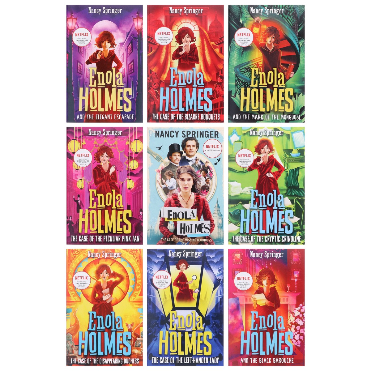 Damaged - Enola Holmes Series By Nancy Springer Complete: 9 Books Collection Set - Ages 9+ - Paperback - T 55