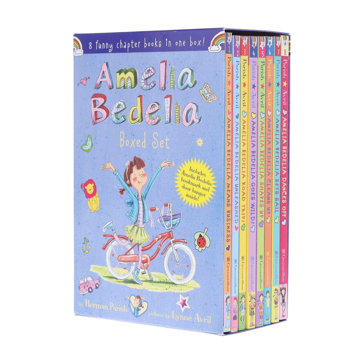 Amelia Bedelia Funny Chapter Books by Herman Parish Illustrated 8 Books Collection Box Set - Ages 6-10 - Paperback