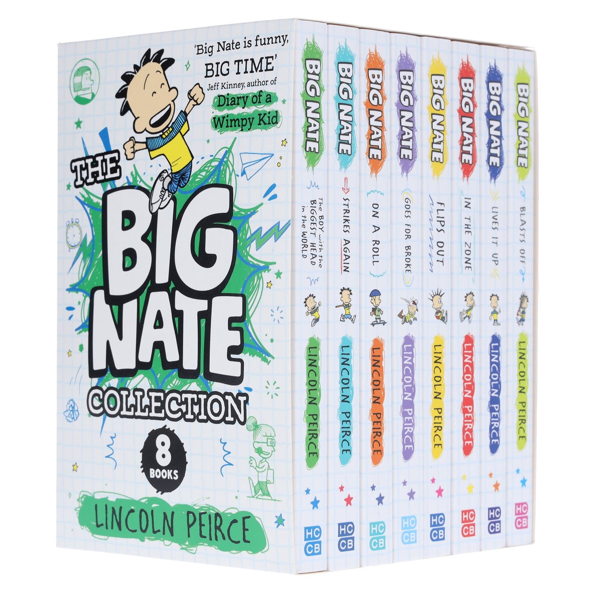 The Big Nate Collection Series by Lincoln Peirce 8 Books Box Set - Ages 9-14 - Paperback