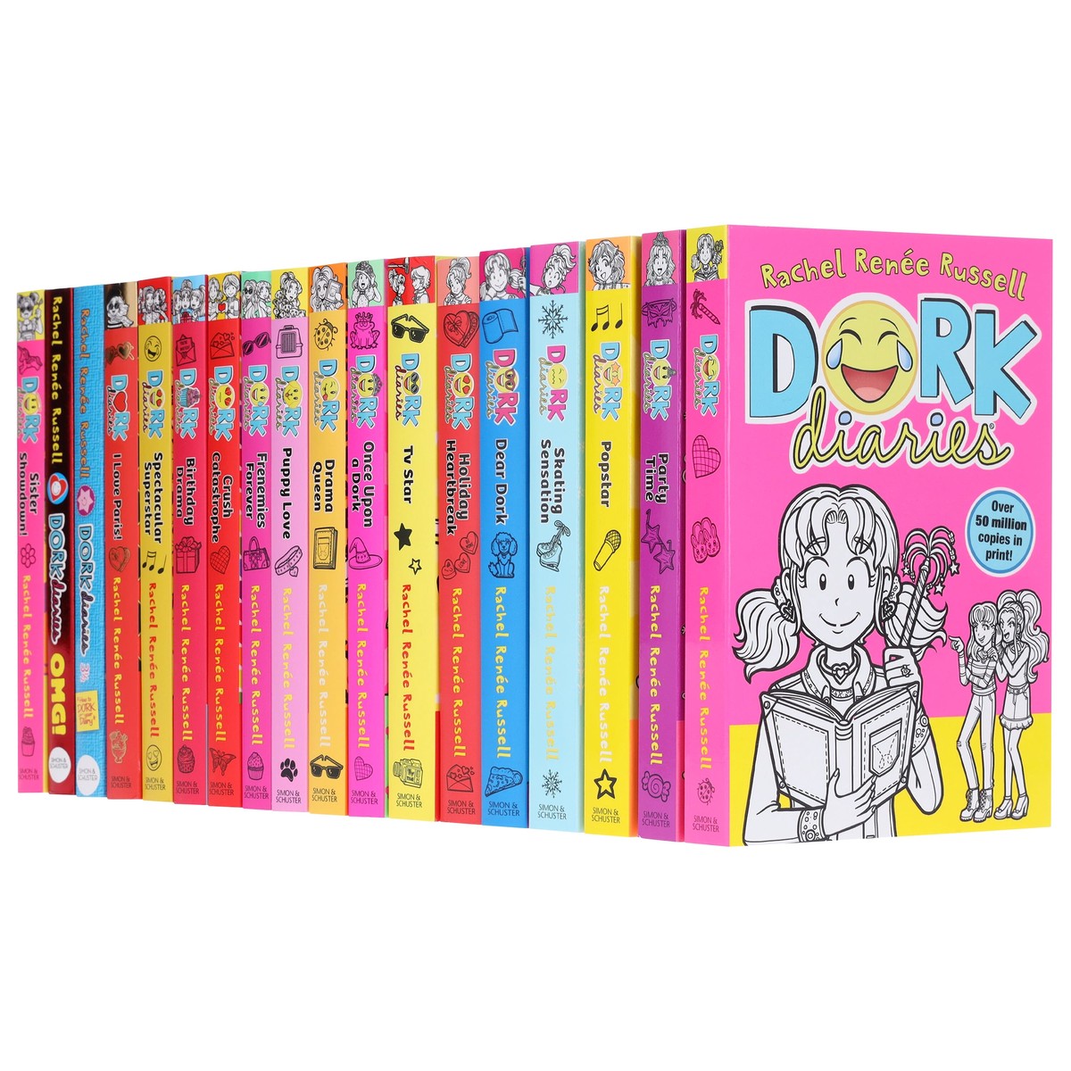 Dork Diaries Series By Rachel Renee Russell 18 Books Collection Set - Ages 9-14 - Paperback