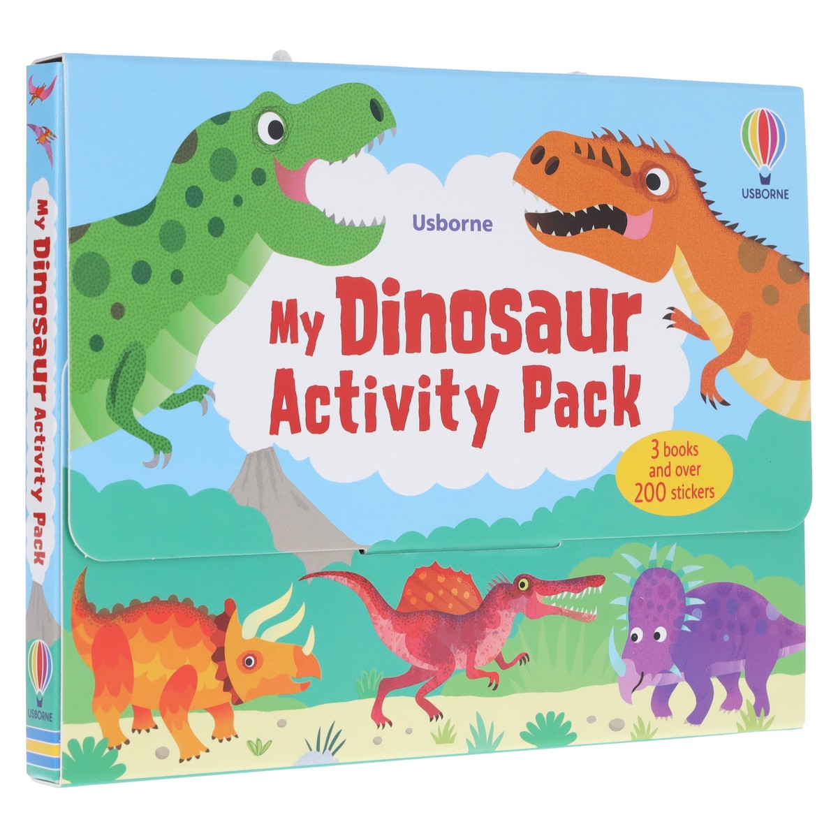 Usborne: My Dinosaur Activity Pack 3 Books Box Set and Over 200 Stickers - Ages 3+ - Paperback