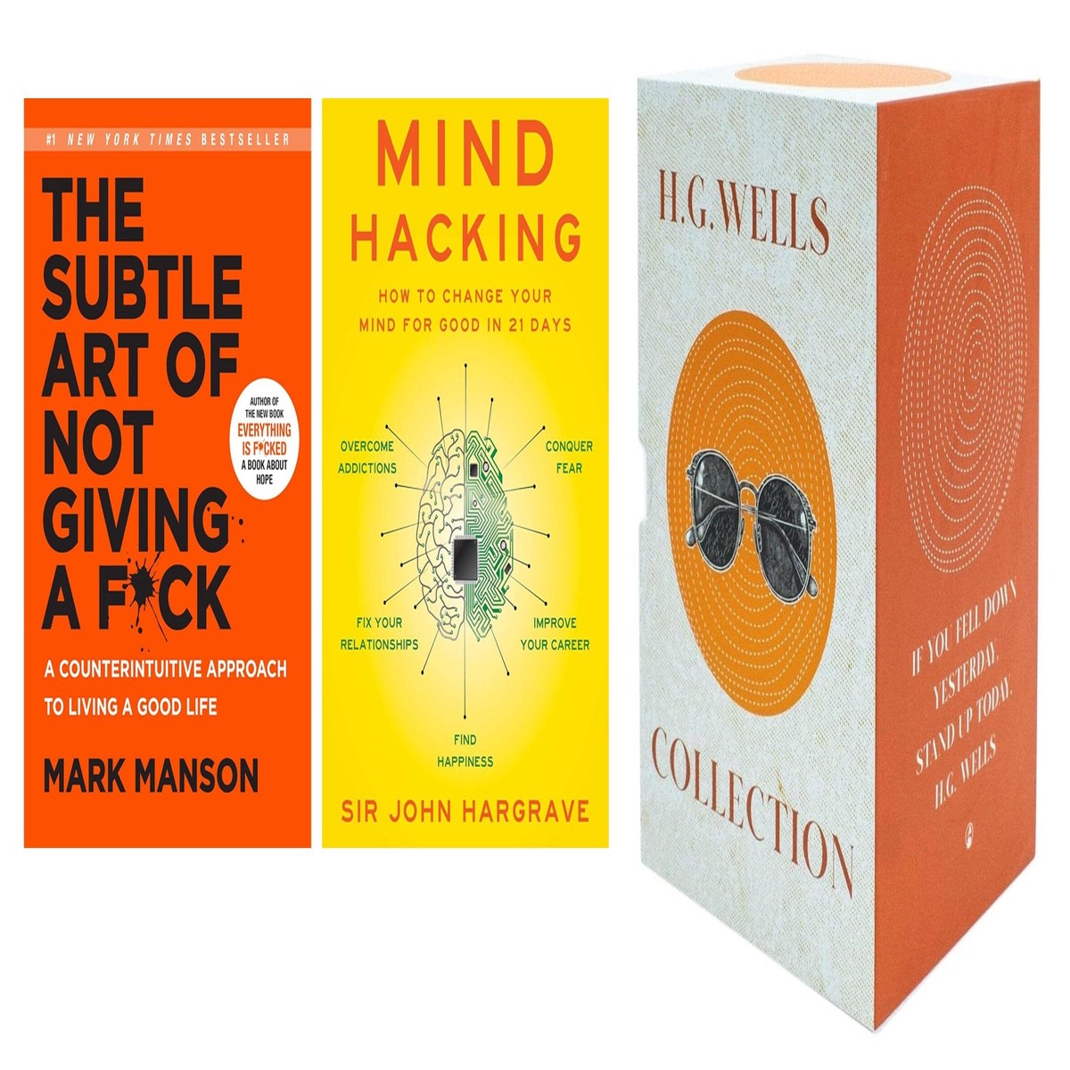 Mind Hacking, The Subtle Art & The Complete HG Wells Collection 10 Books Set - Fiction - Paperback/Hardback