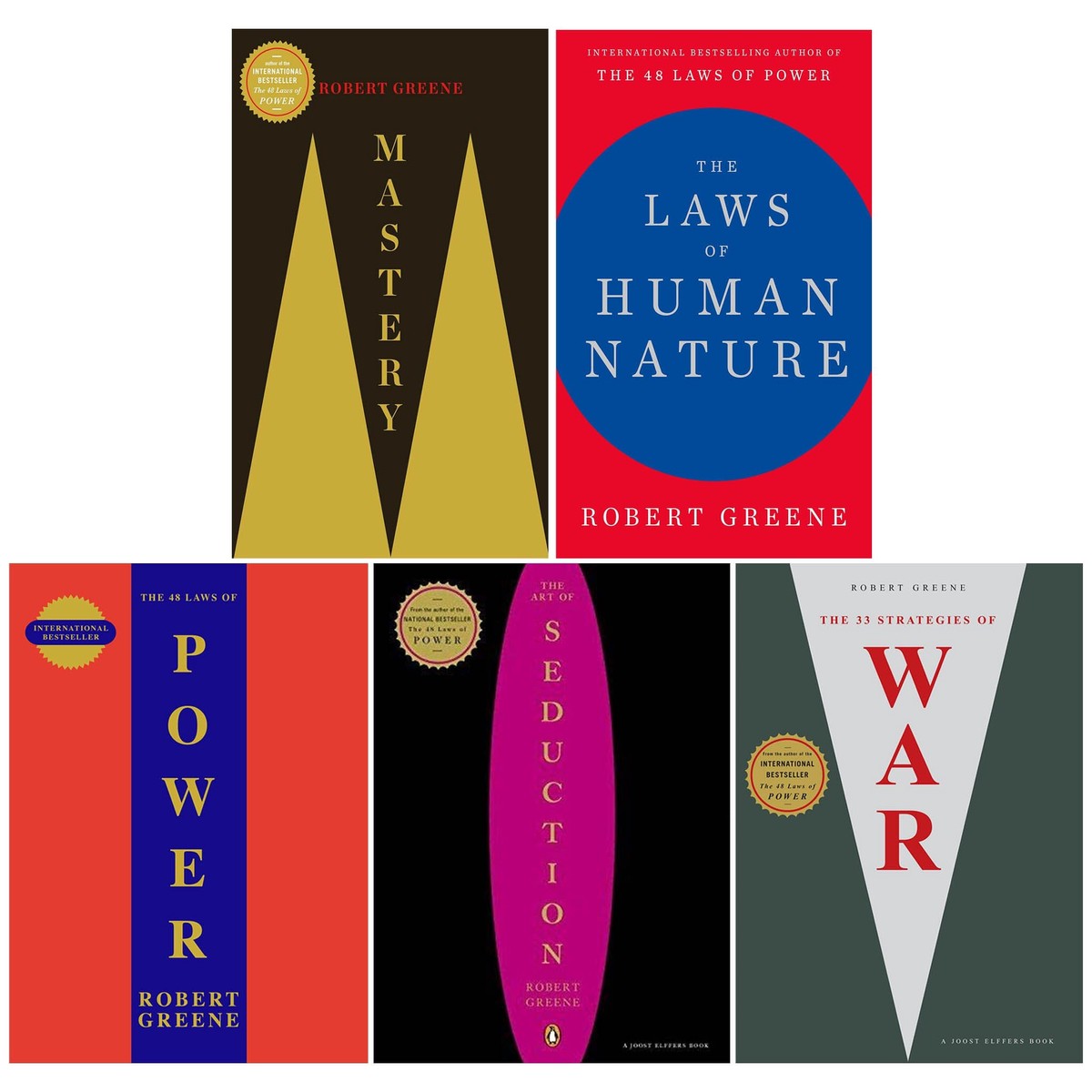 Damaged - Robert Greene 5 Books Collection Set - Non Fiction - Paperback - I 19