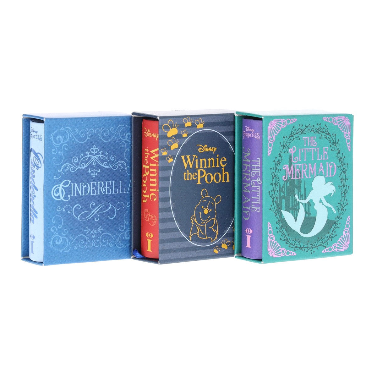 Disney: The Tiny Book Collection (Winnie the Pooh, Cinderella & The Little Mermaid) 3 Books Set - Fiction - Hardback