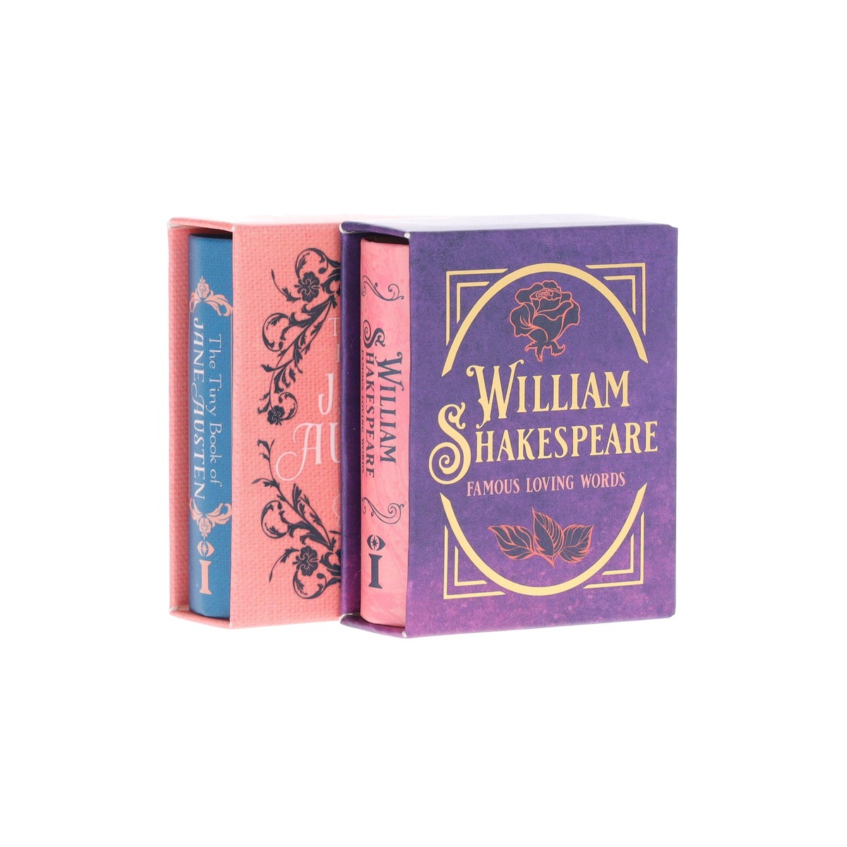 The Tiny Books of Jane Austen & William Shakespeare: Famous Loving Words by Darcy Reed 2 Books Set - Fiction - Hardback