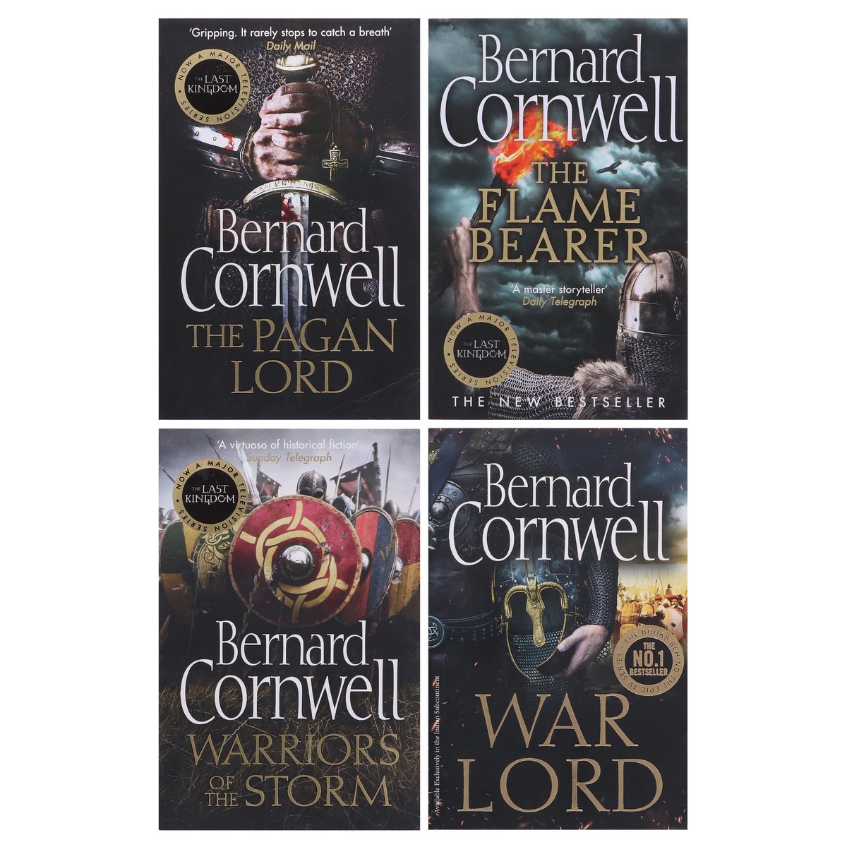 Damaged - The Last Kingdom by Bernard Cornwell (Books 7, 9, 10 & 13) Collection 4 Books Set - Fiction - Paperback - I 19