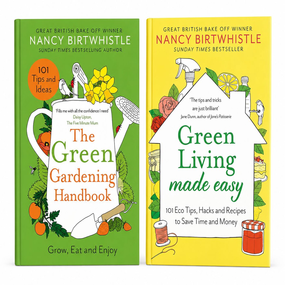Damaged - Nancy Birtwhistle Green Gardening 2 Books Set - Non Fiction- Hardback/Paperback - I 18