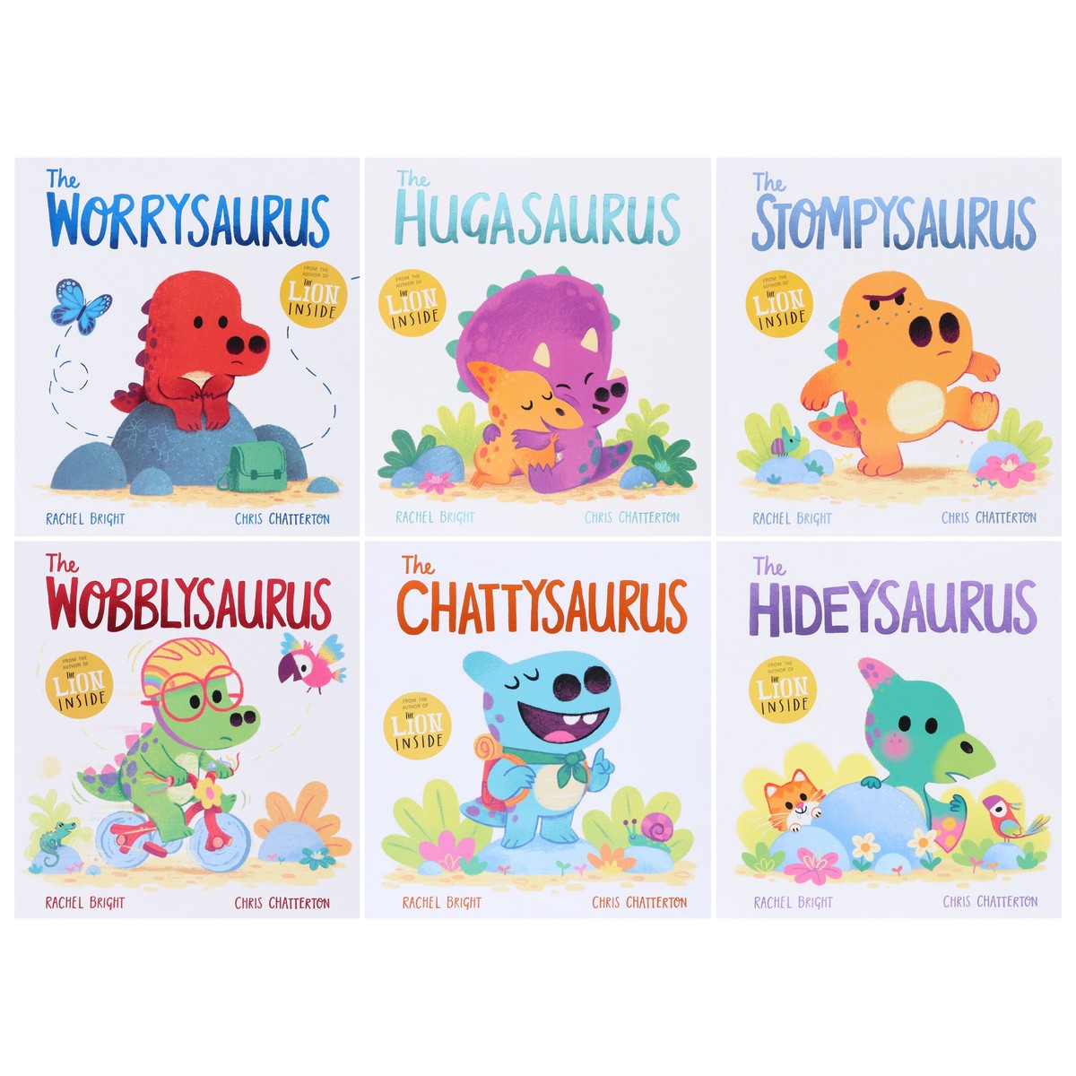 DinoFeelings Series By Rachel Bright 6 Picture Books Collection Set - Ages 3-5 - Paperback