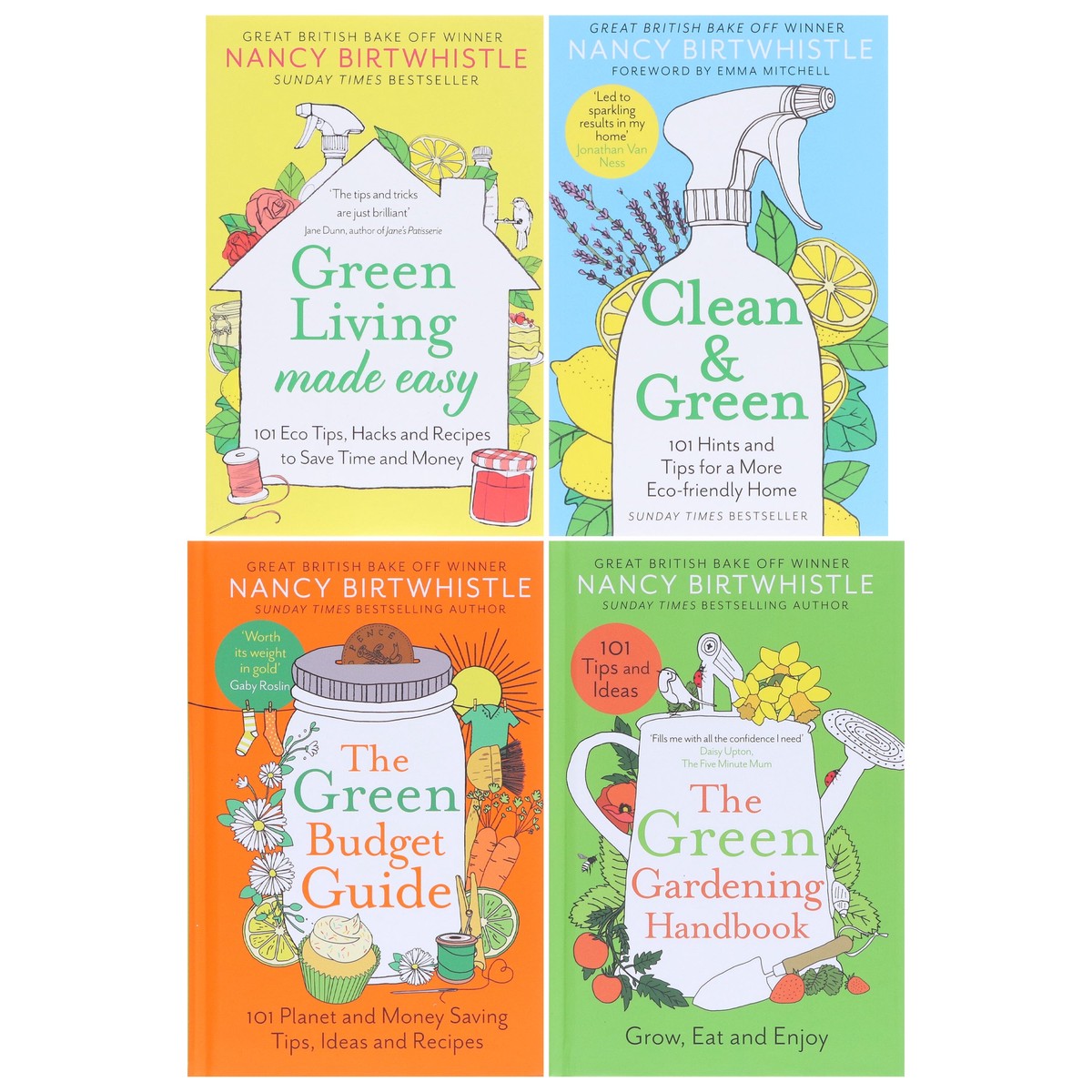 Damaged - Nancy Birtwhistle Green Living 4 Books Collection Set - Non Fiction- Hardback/Paperback - I 23