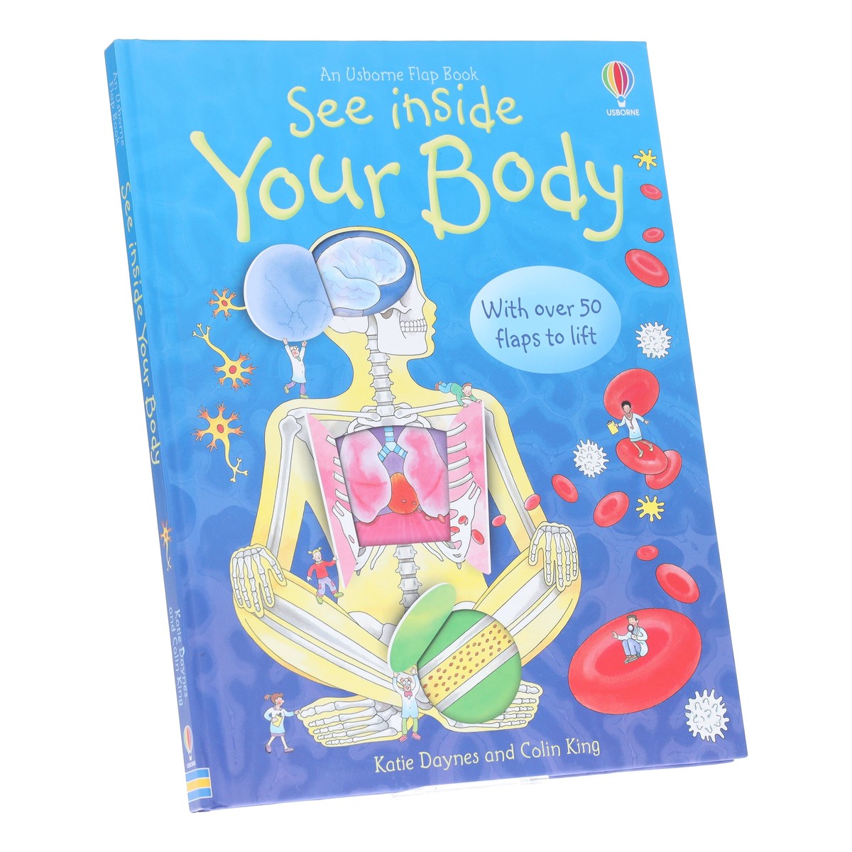 An Usborne Flap Book: See Inside Your Body: With Over 50 Flaps to Lift by Katie Daynes & Colin King - Ages 6+ - Board Book
